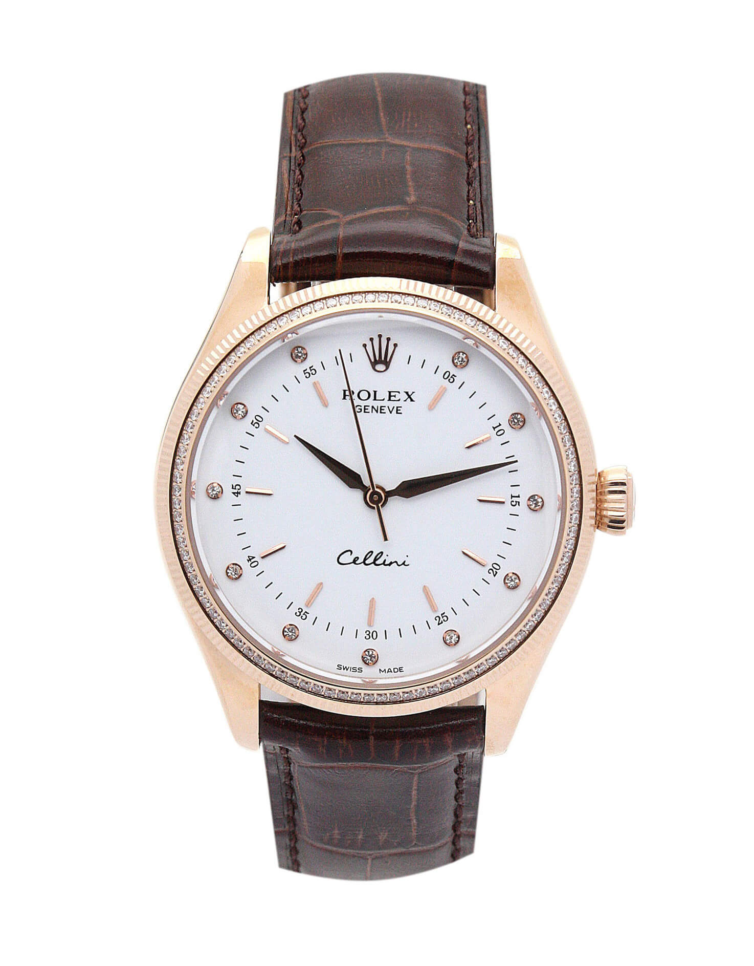 Replica Rolex Cellini 5310 25mm White Dial case